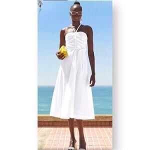 HOST PICK 🎉▶️ Veronica Beard ◀️
Tucker Braided Halter Midi
Dress. White.